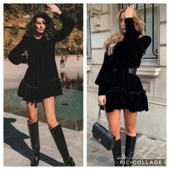 H&M The Vampire's Wife Mini Mystery Velvet  Dress - Picture 8 of 8